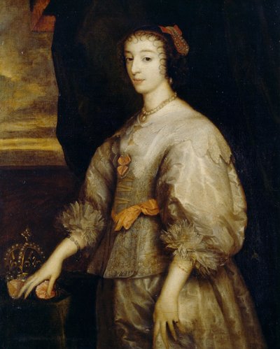 Koningin Henrietta Maria door Anthony van Dyck